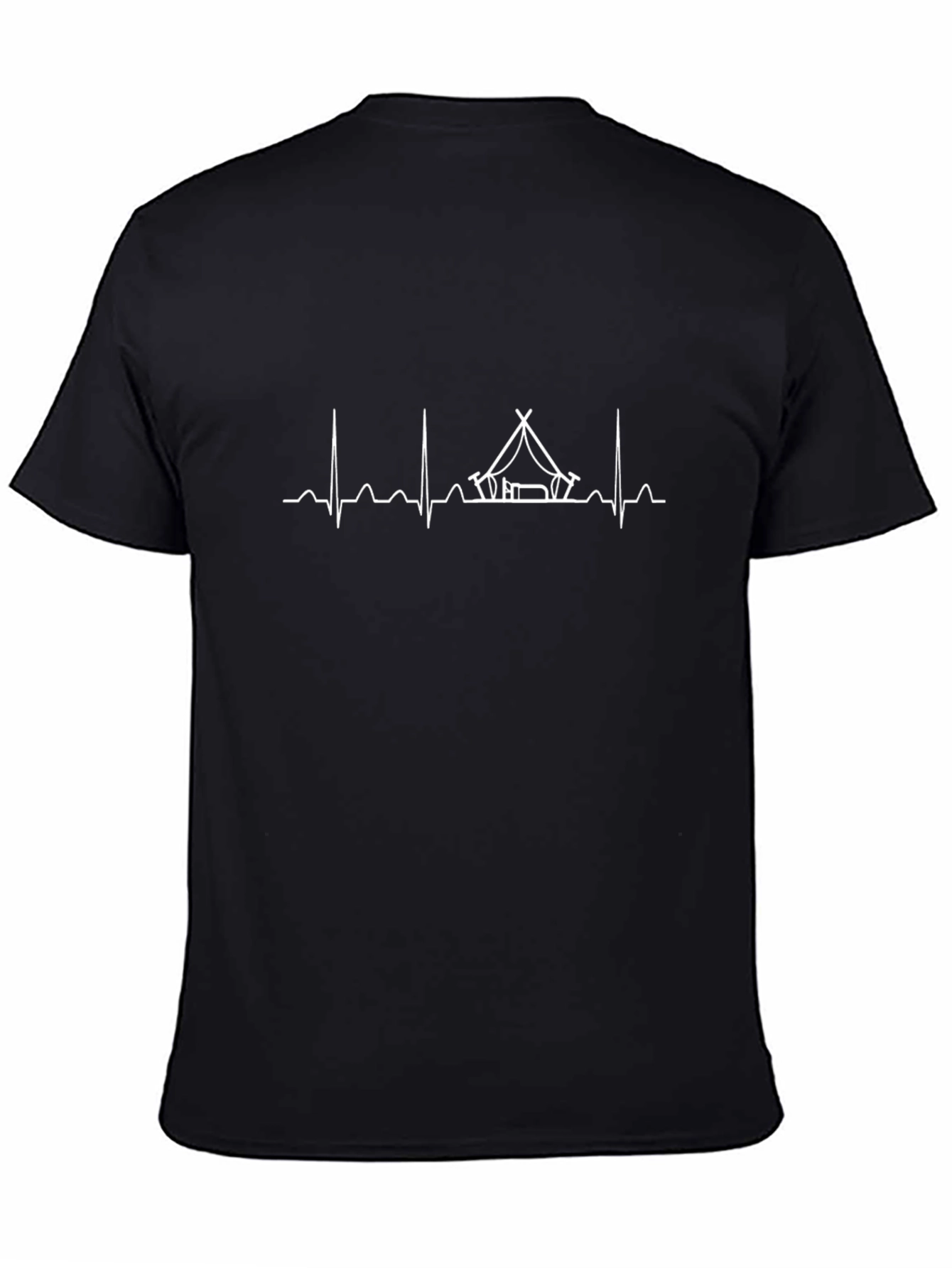 Camping Heartbeat T-Shirt - Nature Lover Tee