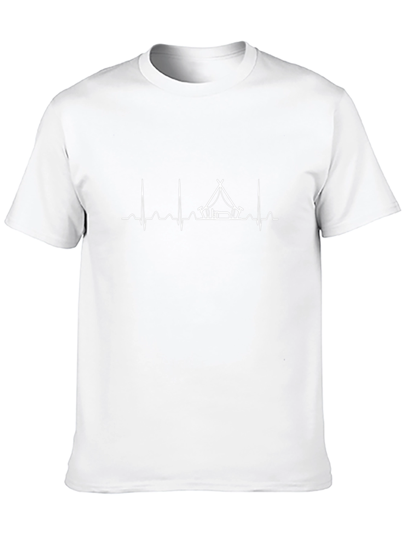 Camping Heartbeat T-Shirt - Nature Lover Tee
