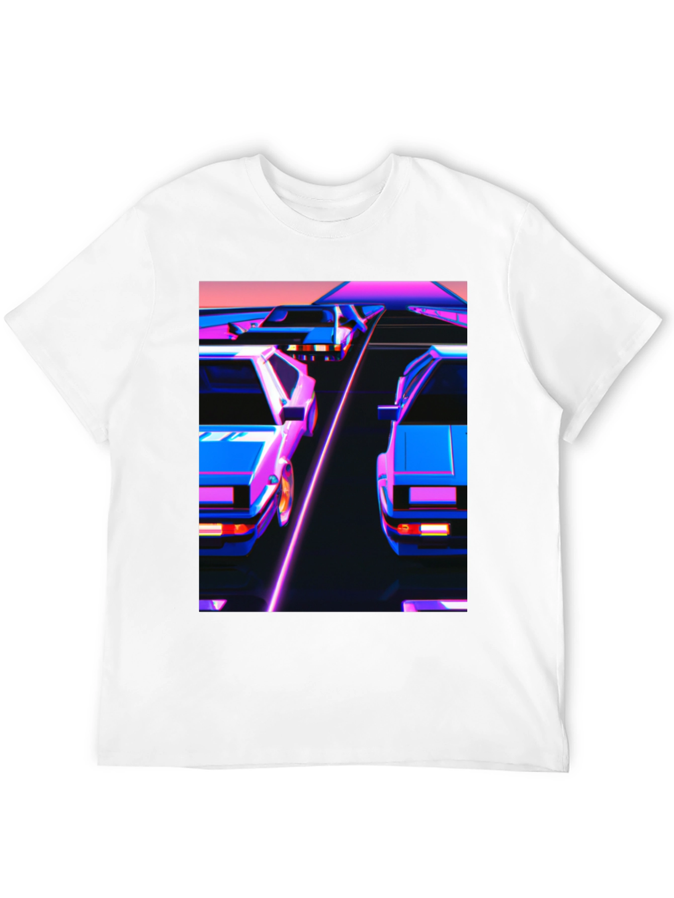 Retro Wave Cars Graphic Tee