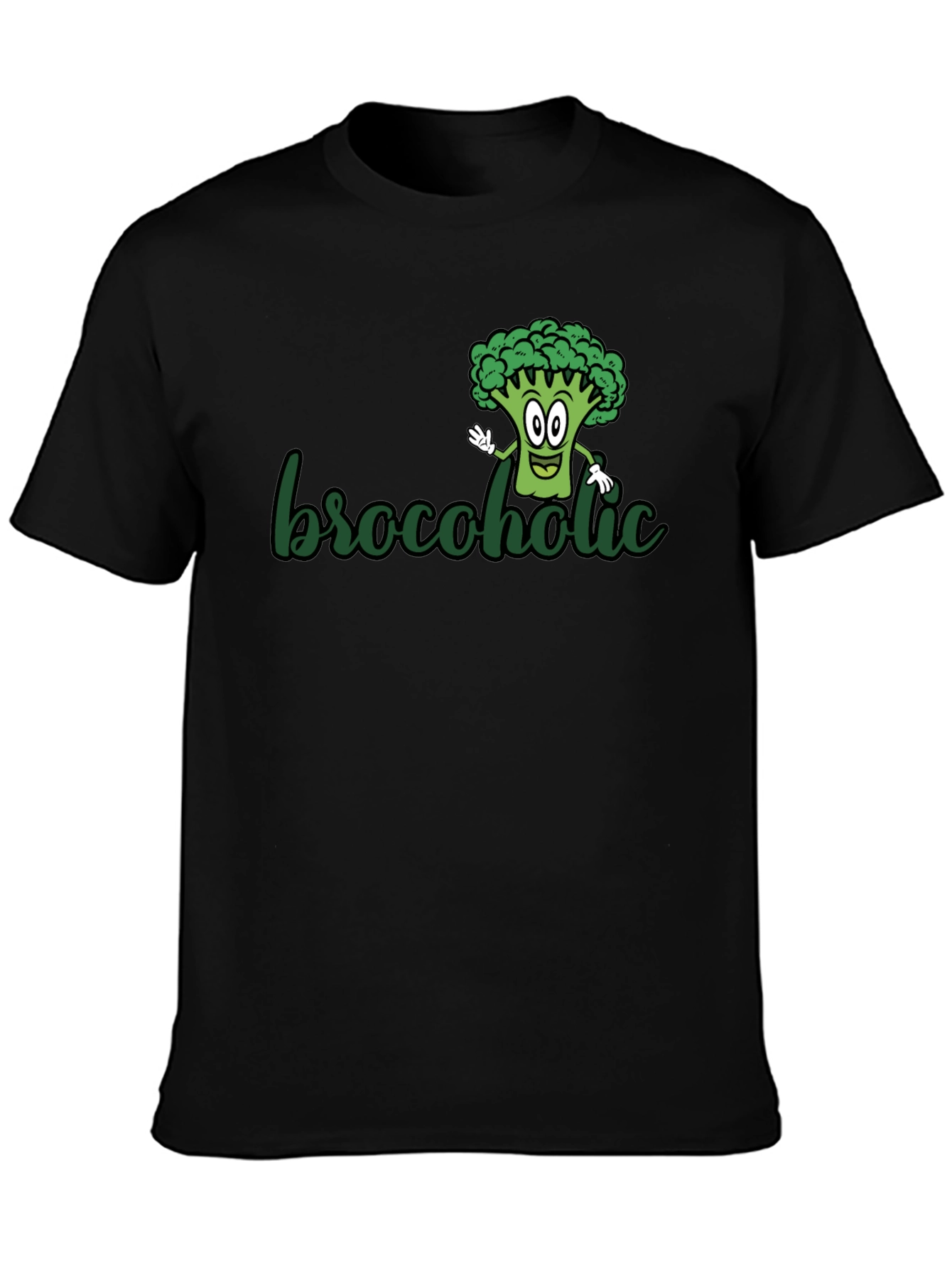 Brocoholic Broccoli T-Shirt - Funny Vegetarian Tee