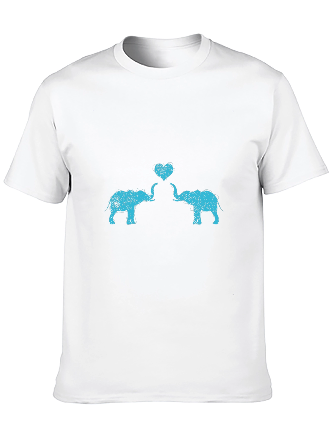 Elephant Love Graphic Tee - Trendy Casual Top