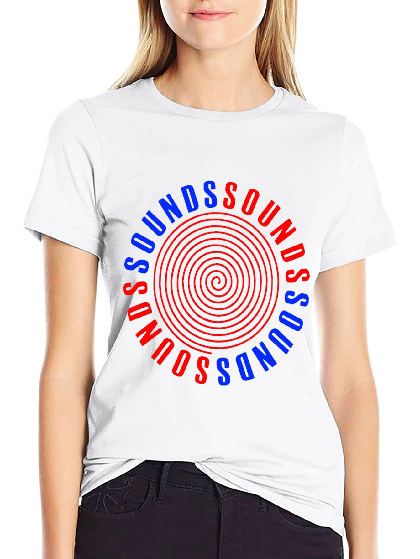Sounds Graphic Tee - Stylish Circular Design
