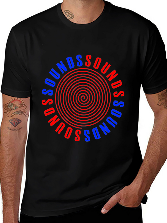 Sounds Graphic Tee - Stylish Circular Design