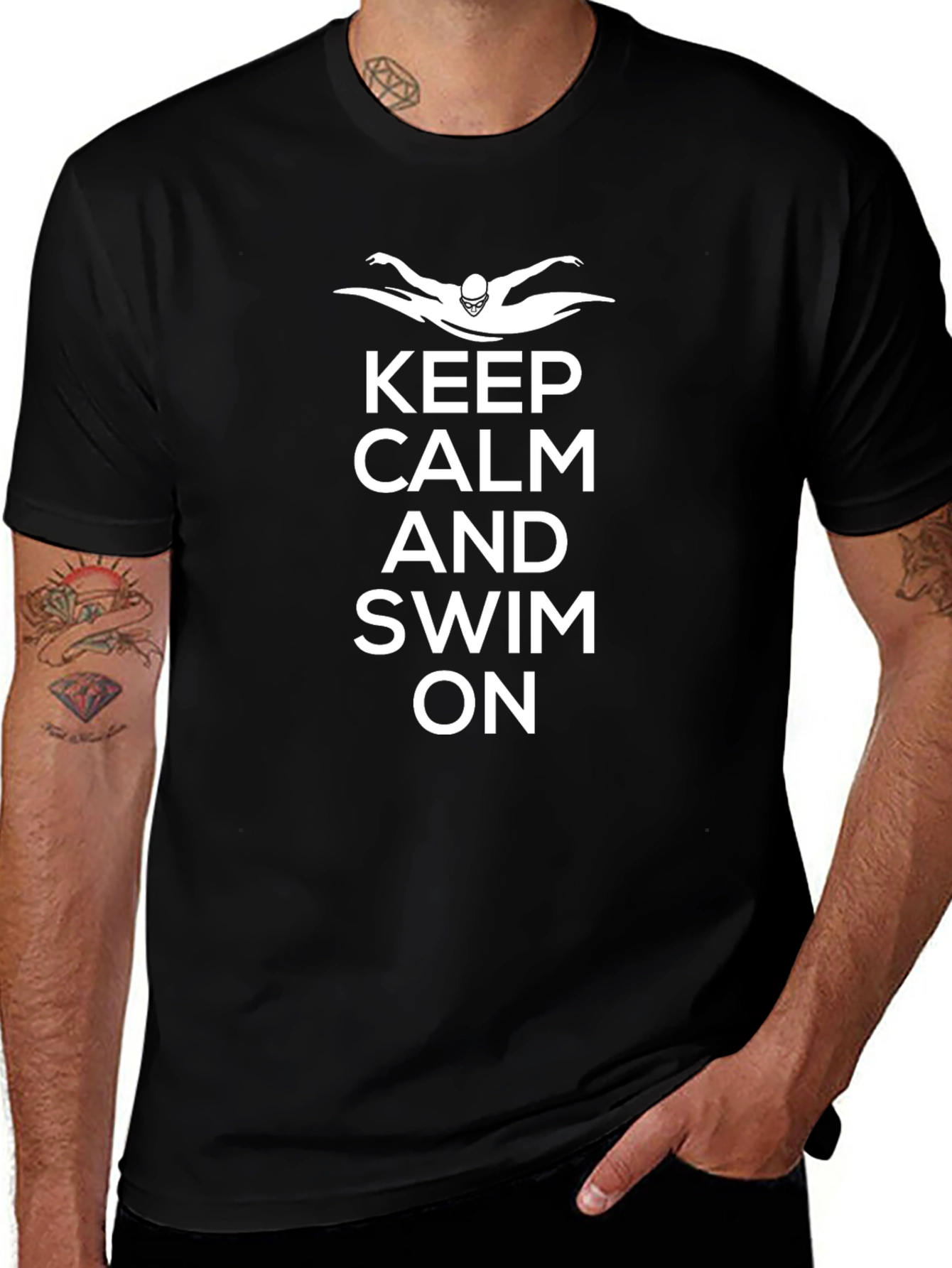 Keep Calm and Swim On T-Shirt