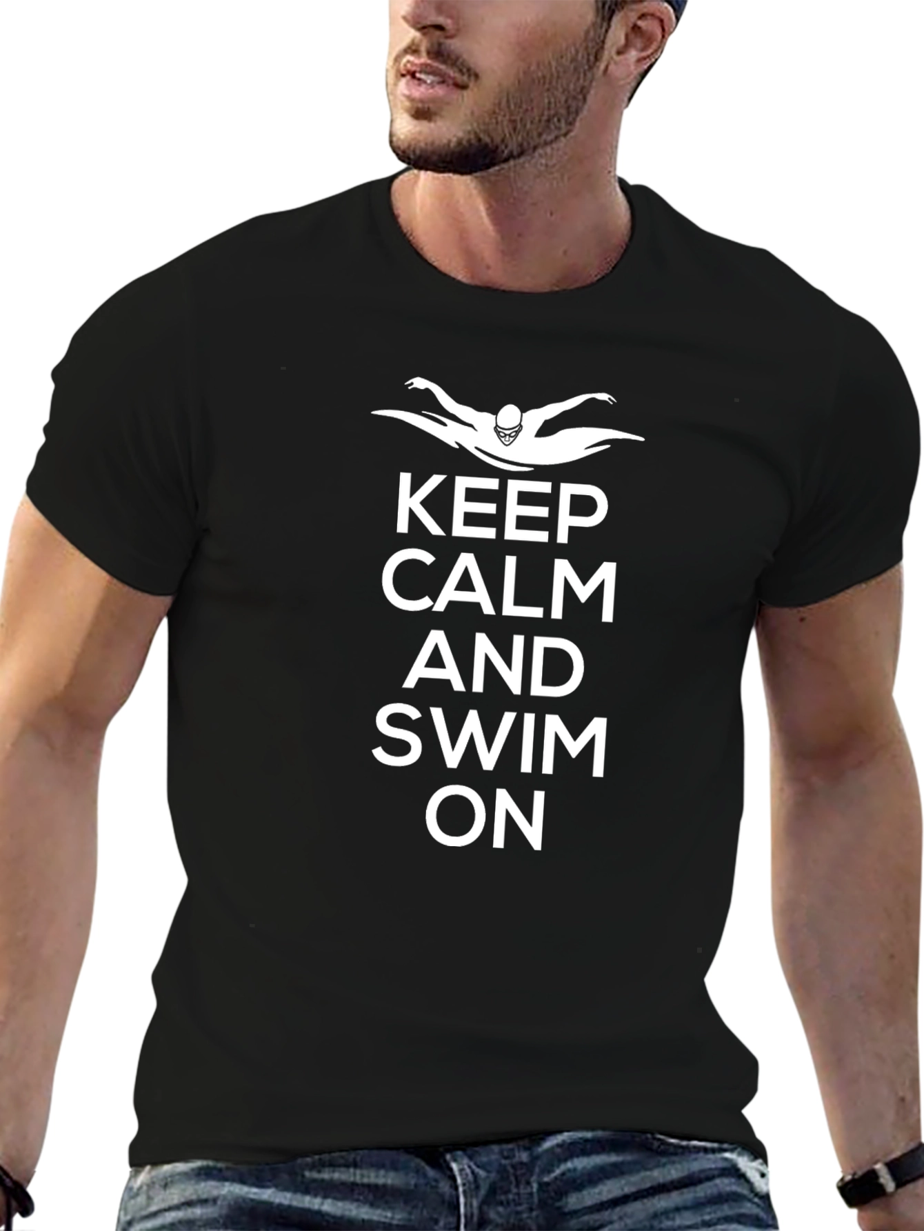Keep Calm and Swim On T-Shirt
