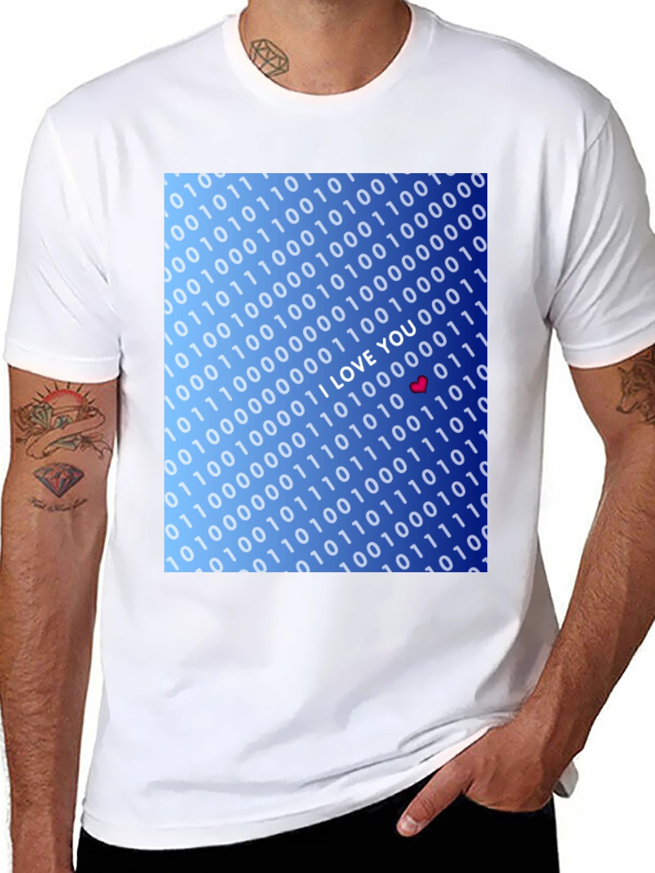 Binary Love T-Shirt - Programmer Gift