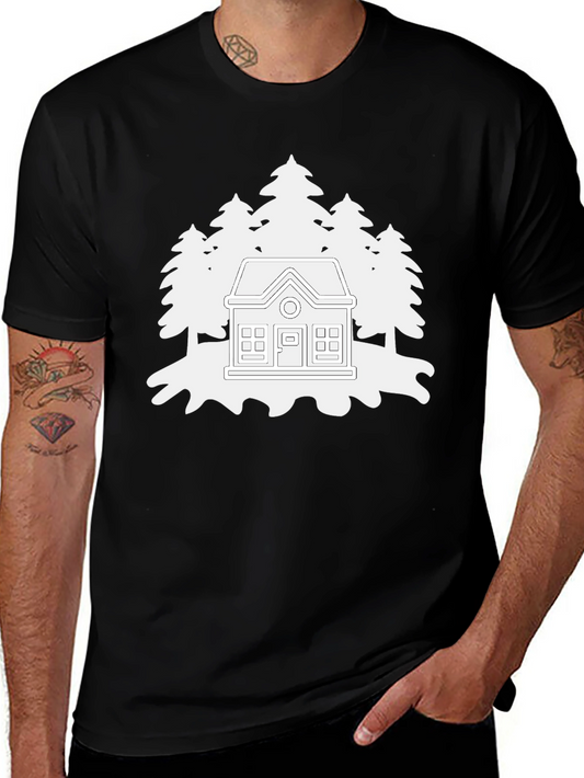 Cabin in the Woods Graphic Tee - Black