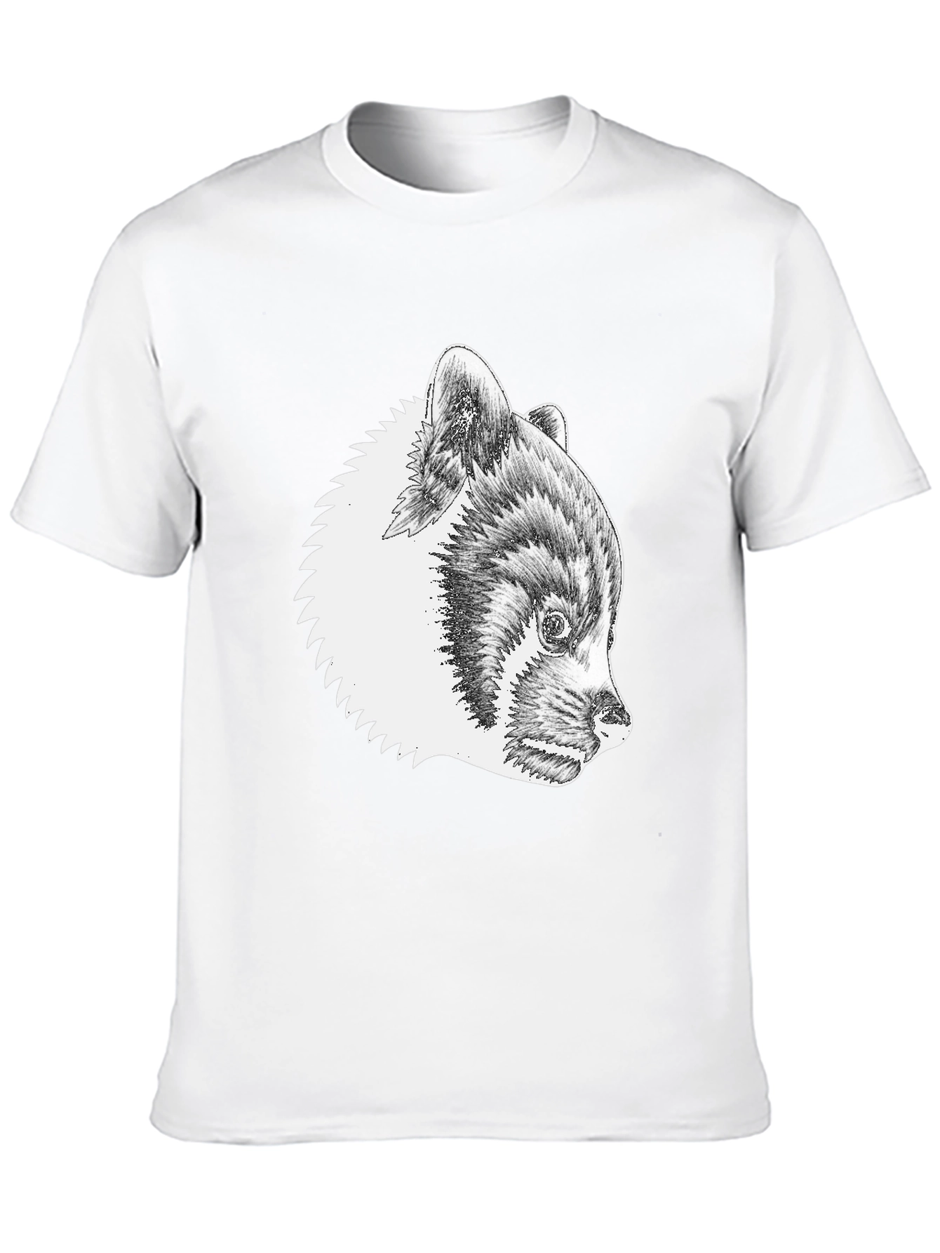 Red Panda Graphic Tee - Black Cotton T-Shirt