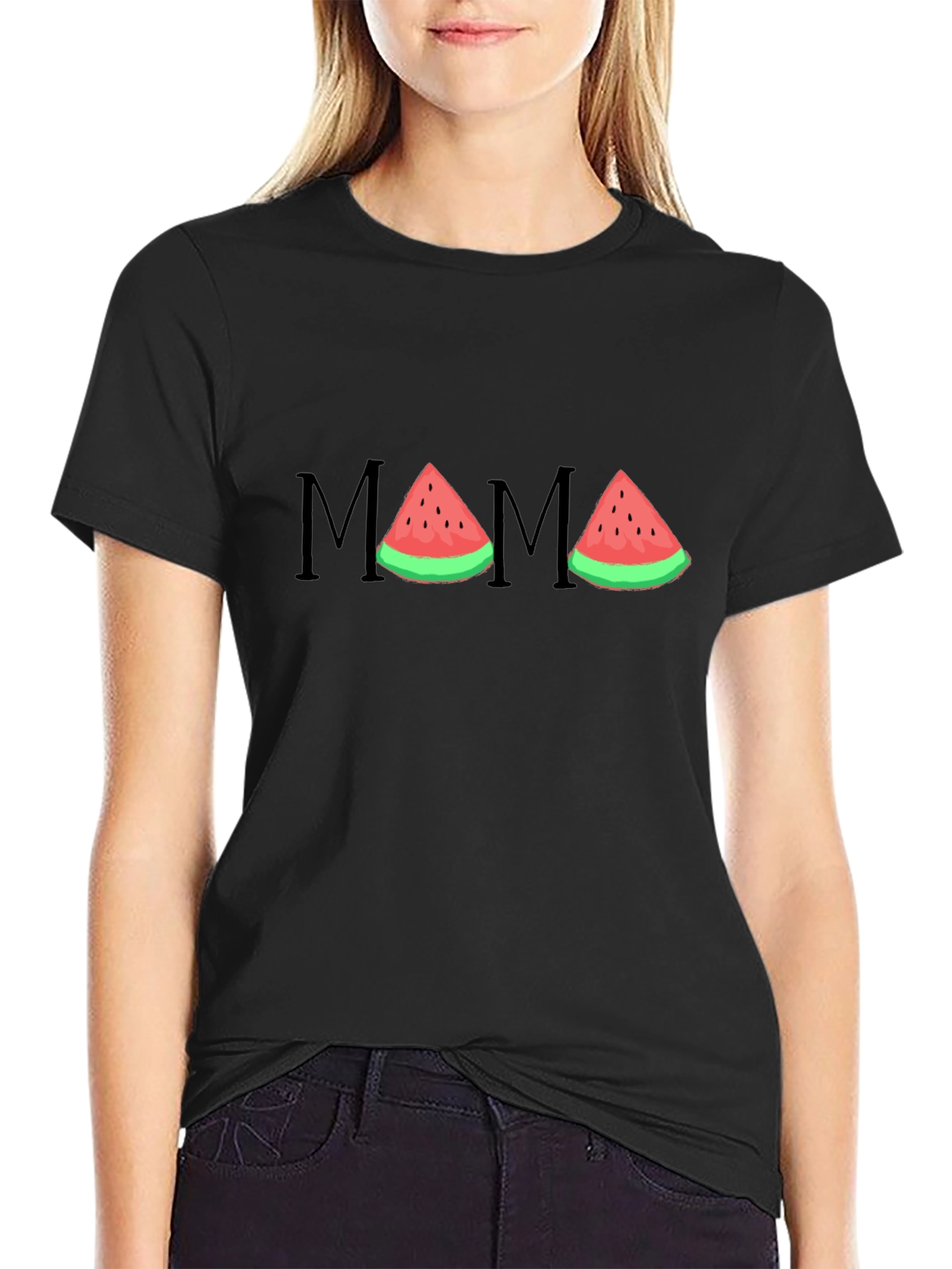 Mama Watermelon Graphic T-Shirt