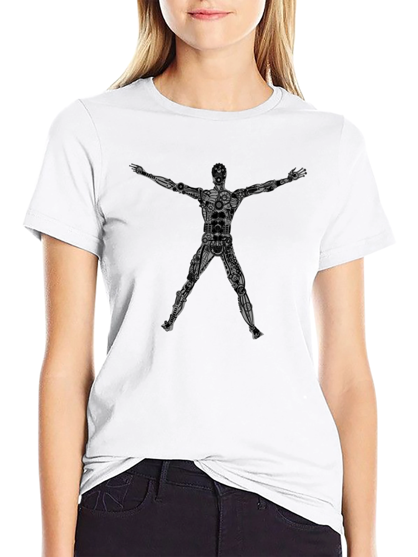 Steampunk Robot Graphic T-Shirt - Mens
