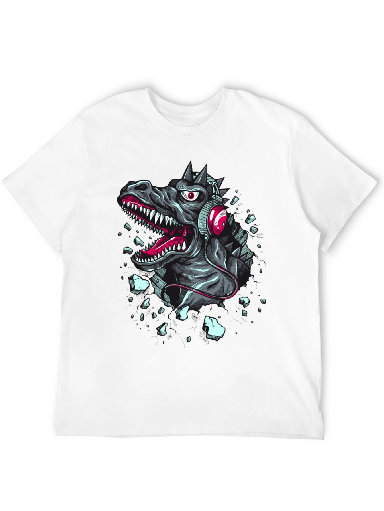 Dinosaur DJ Graphic Tee - Rock Your Style