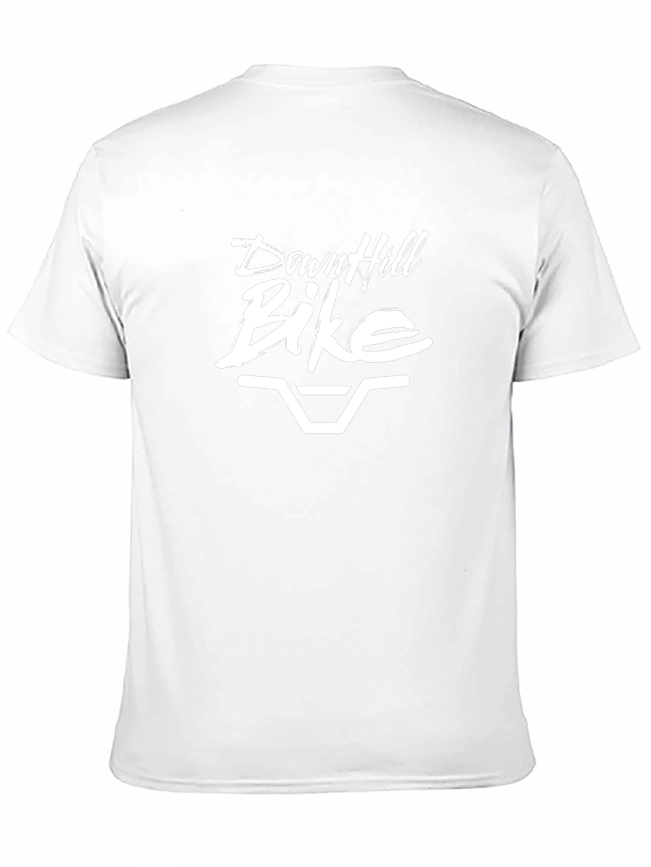Downhill Bike Graphic Tee - Black Cotton T-Shirt