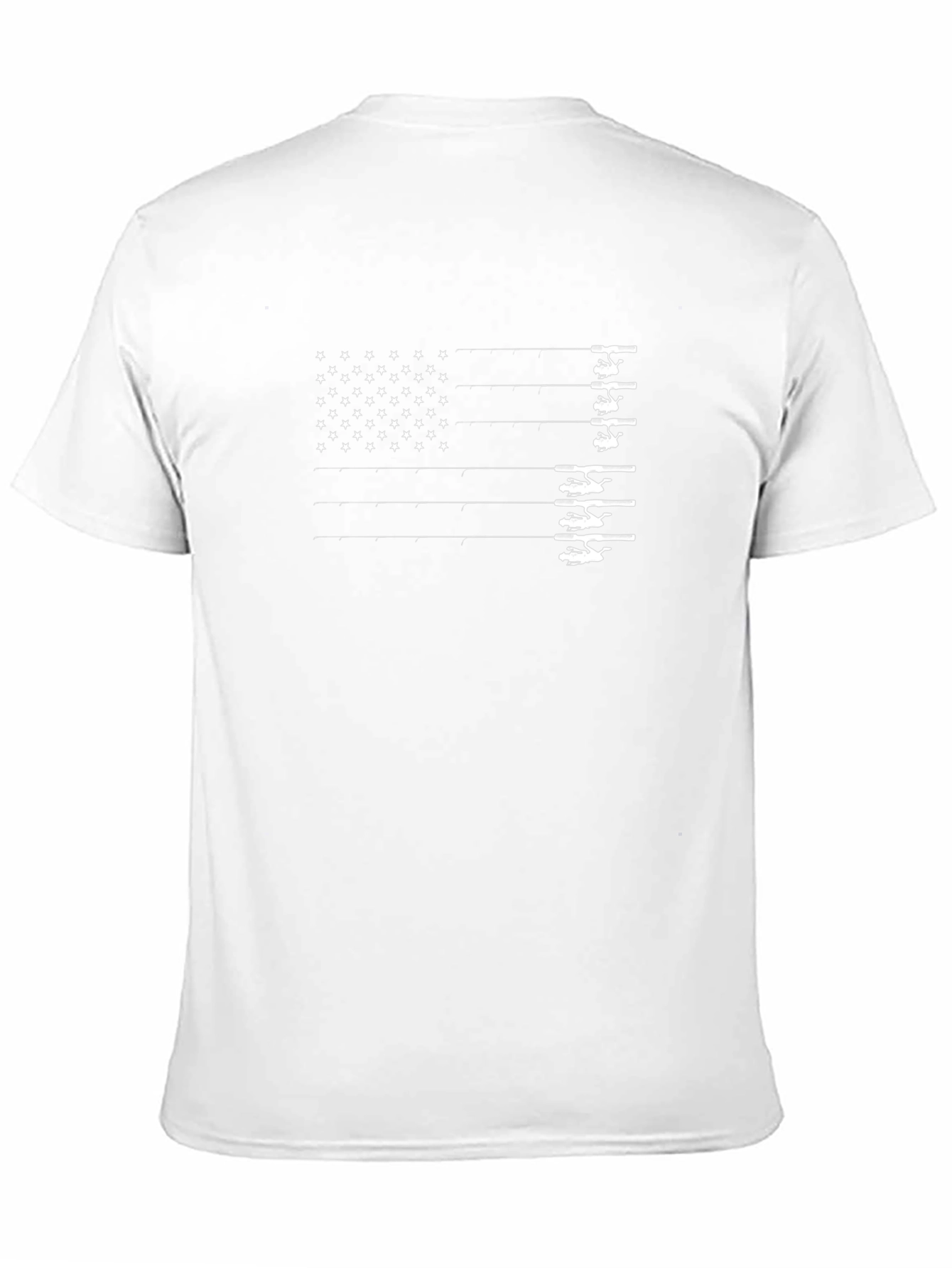 Fishing Flag Graphic Tee - Black