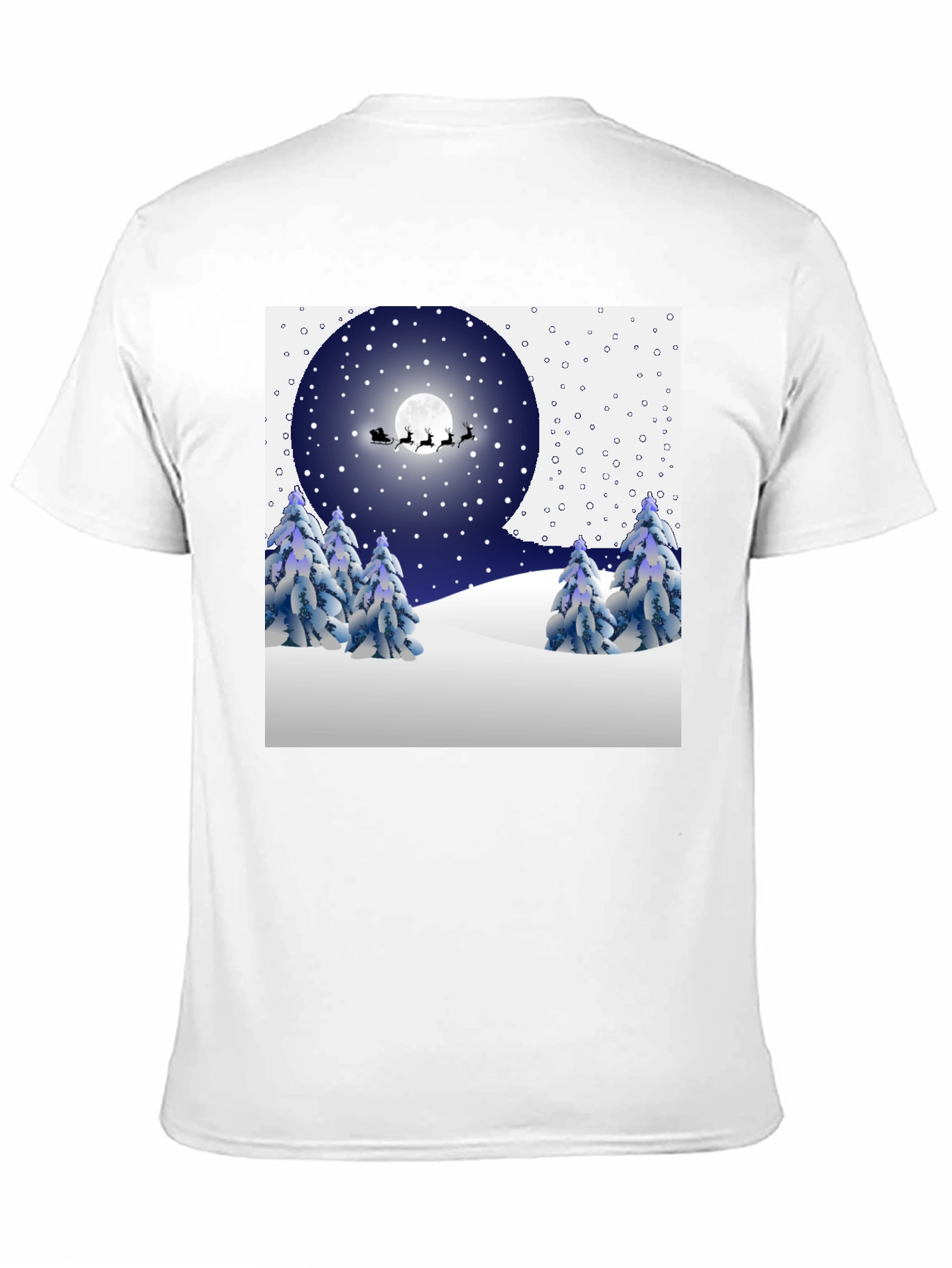 Festive Winter Night Scene T-Shirt