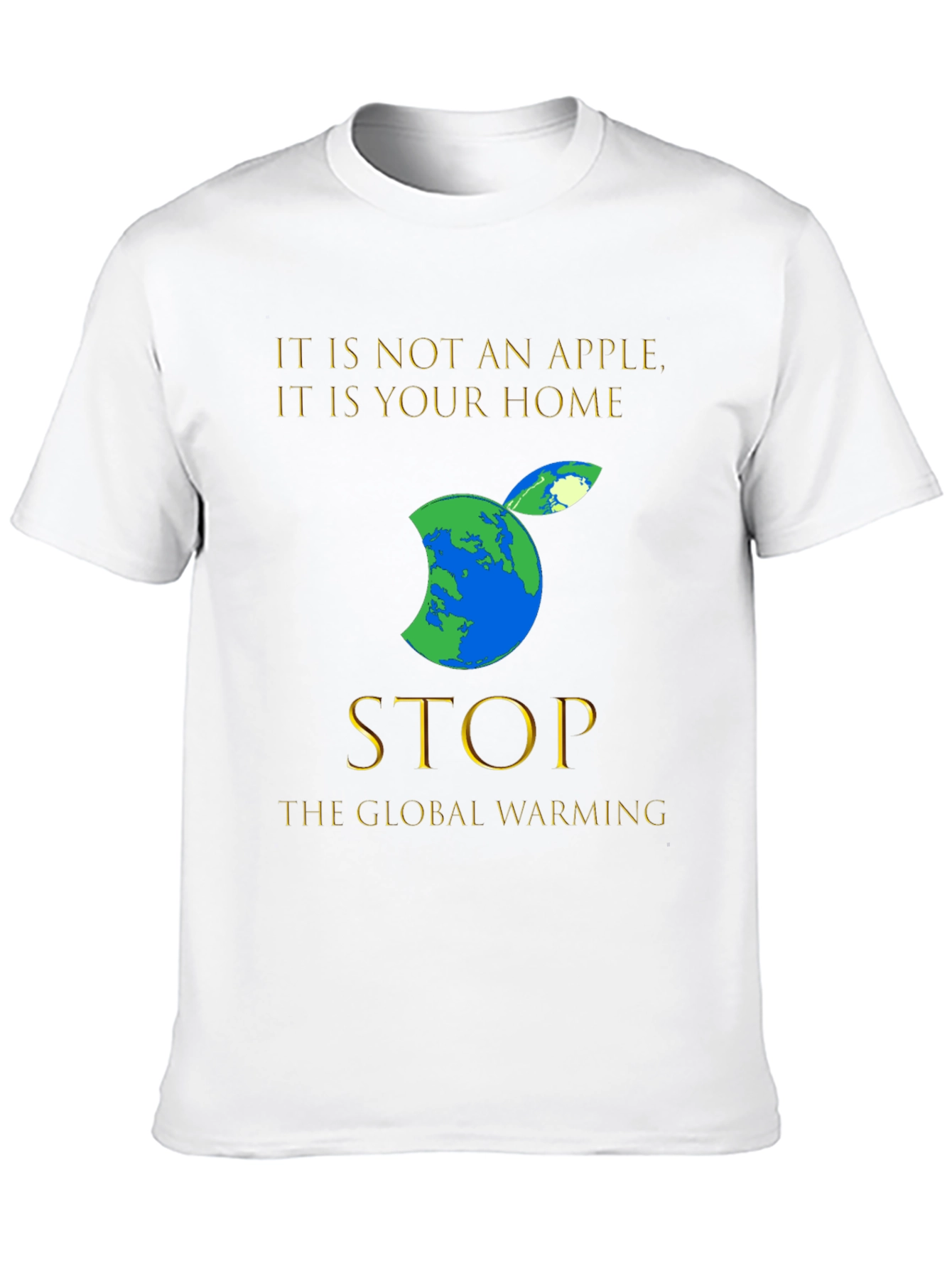 Earth Apple T-Shirt: Stop Global Warming Tee