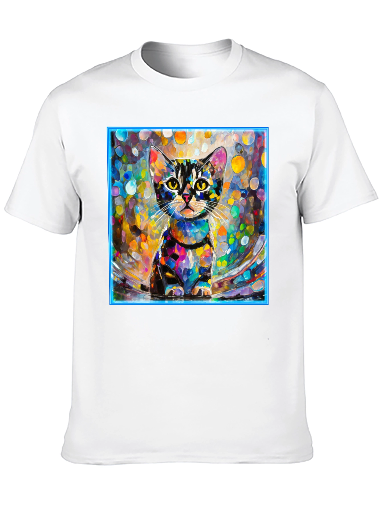 Abstract Cat Art T-Shirt