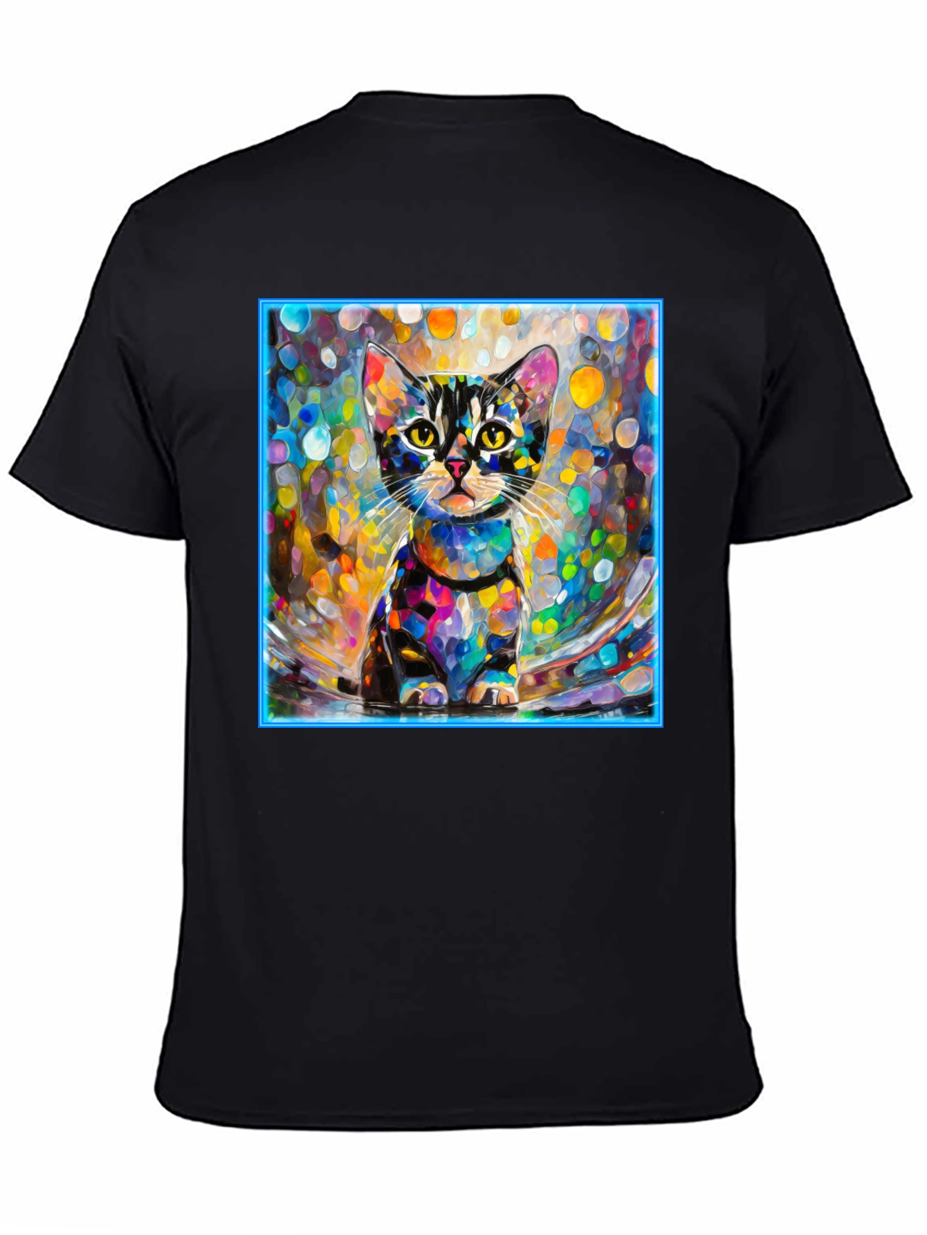 Abstract Cat Art T-Shirt