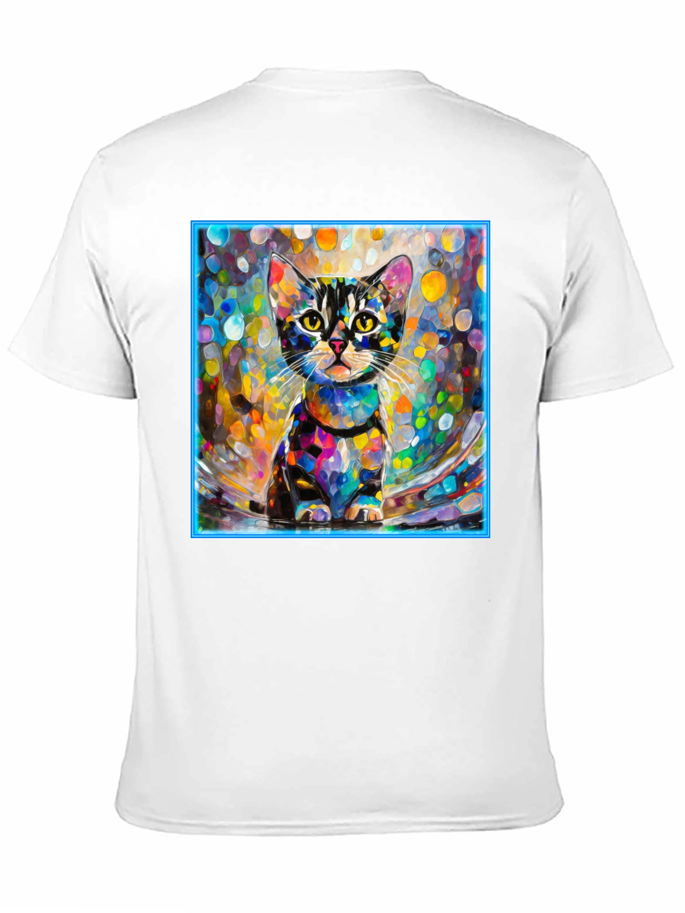 Abstract Cat Art T-Shirt
