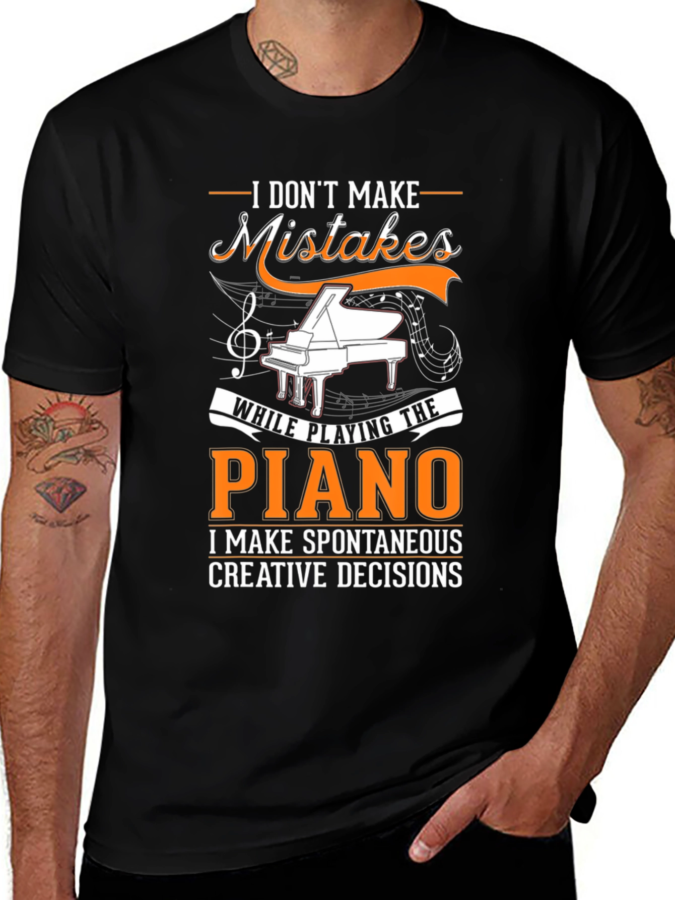 I Dont Make Mistakes Piano T-Shirt