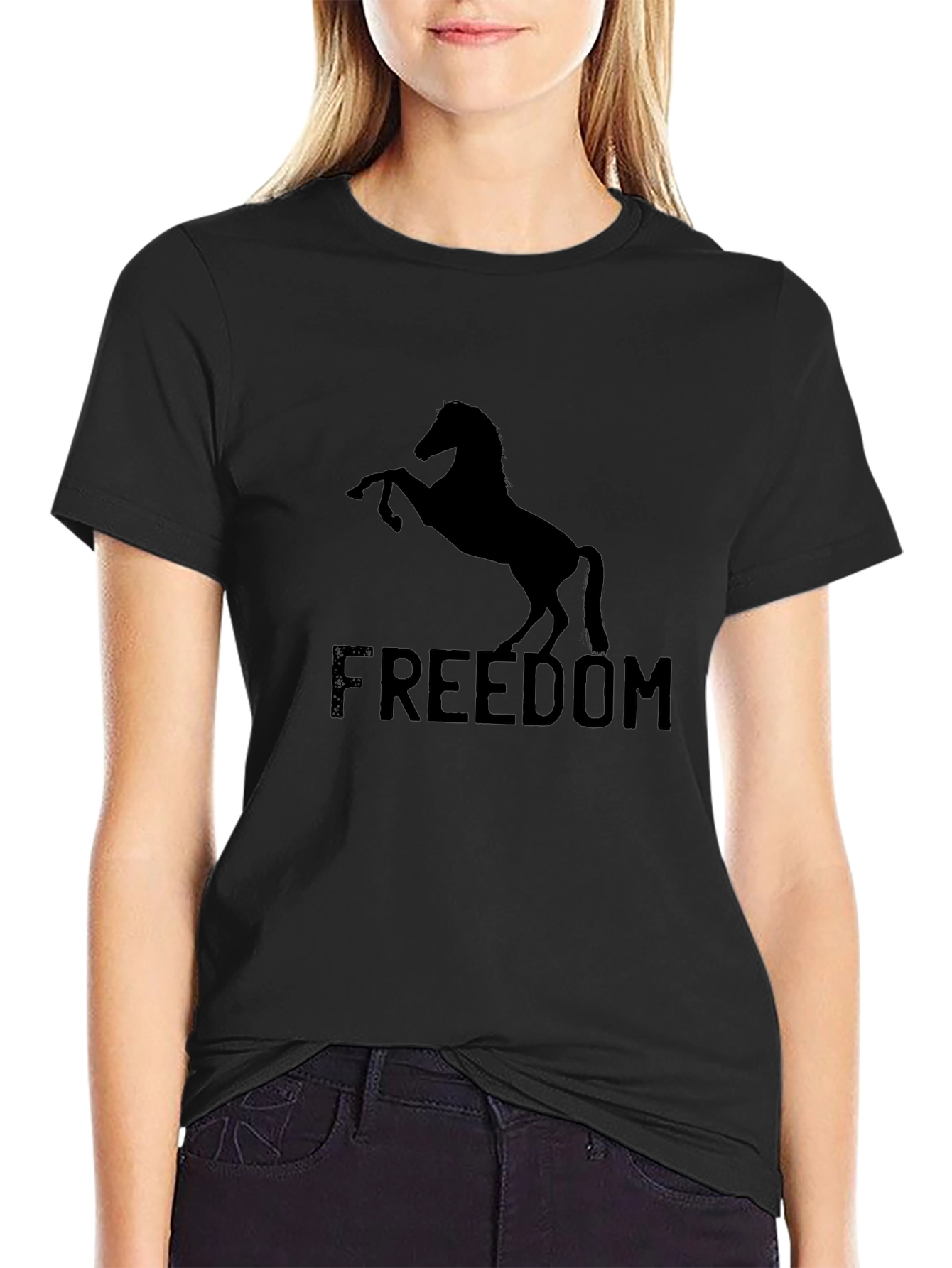 Freedom Horse Graphic T-Shirt