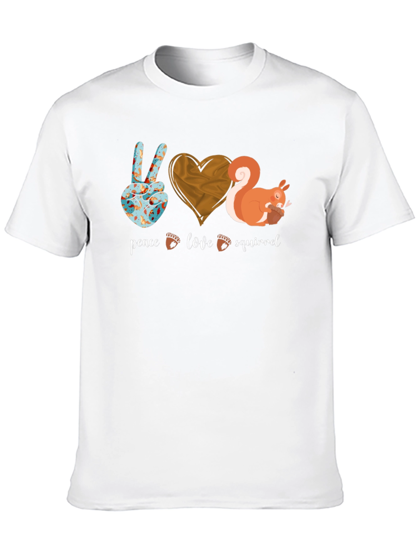 Peace Love Squirrel Graphic Tee