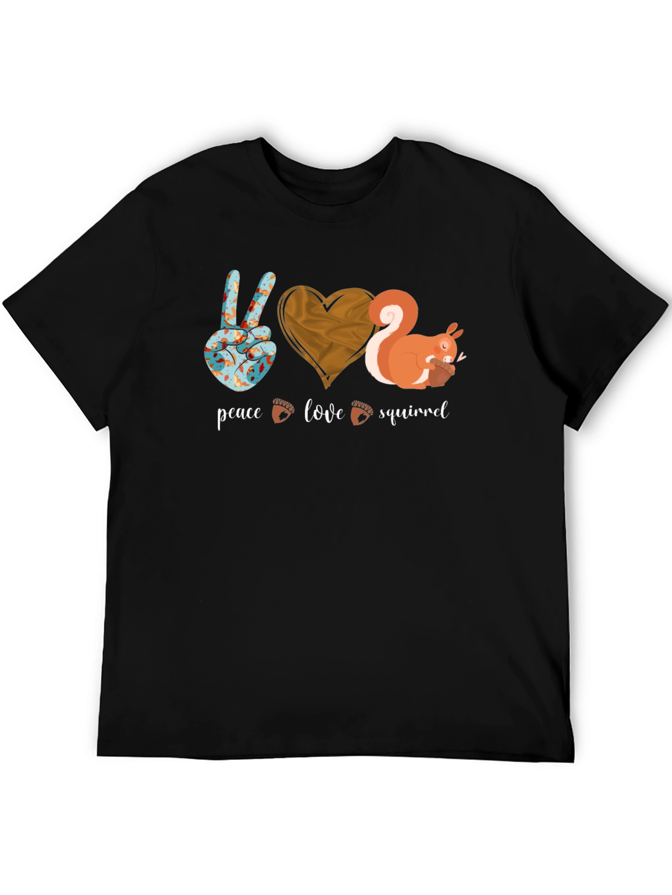 Peace Love Squirrel Graphic Tee