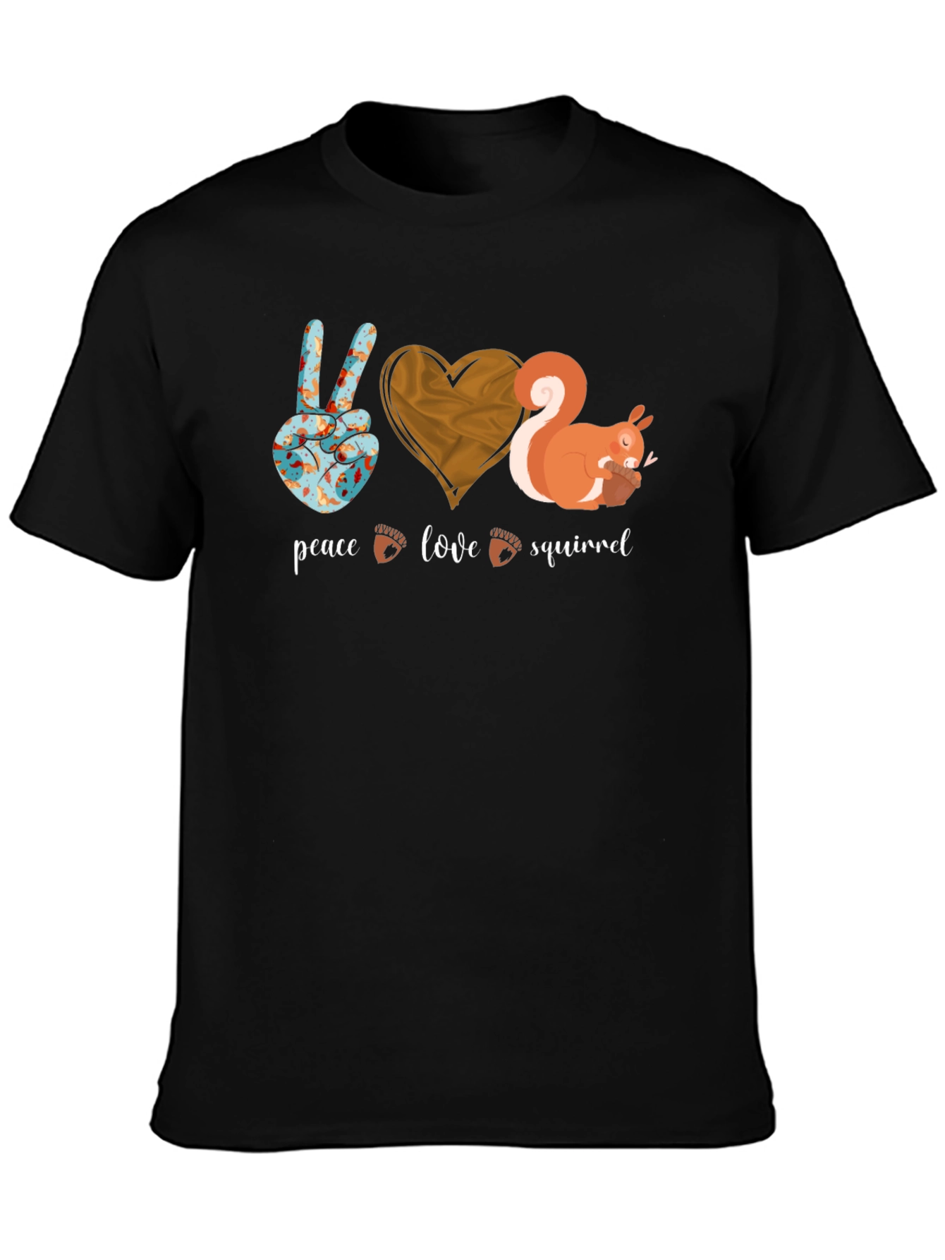 Peace Love Squirrel Graphic Tee