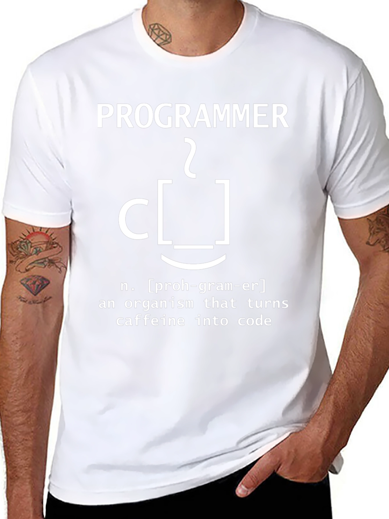 Programmer Definition T-Shirt - Caffeine Coder Tee