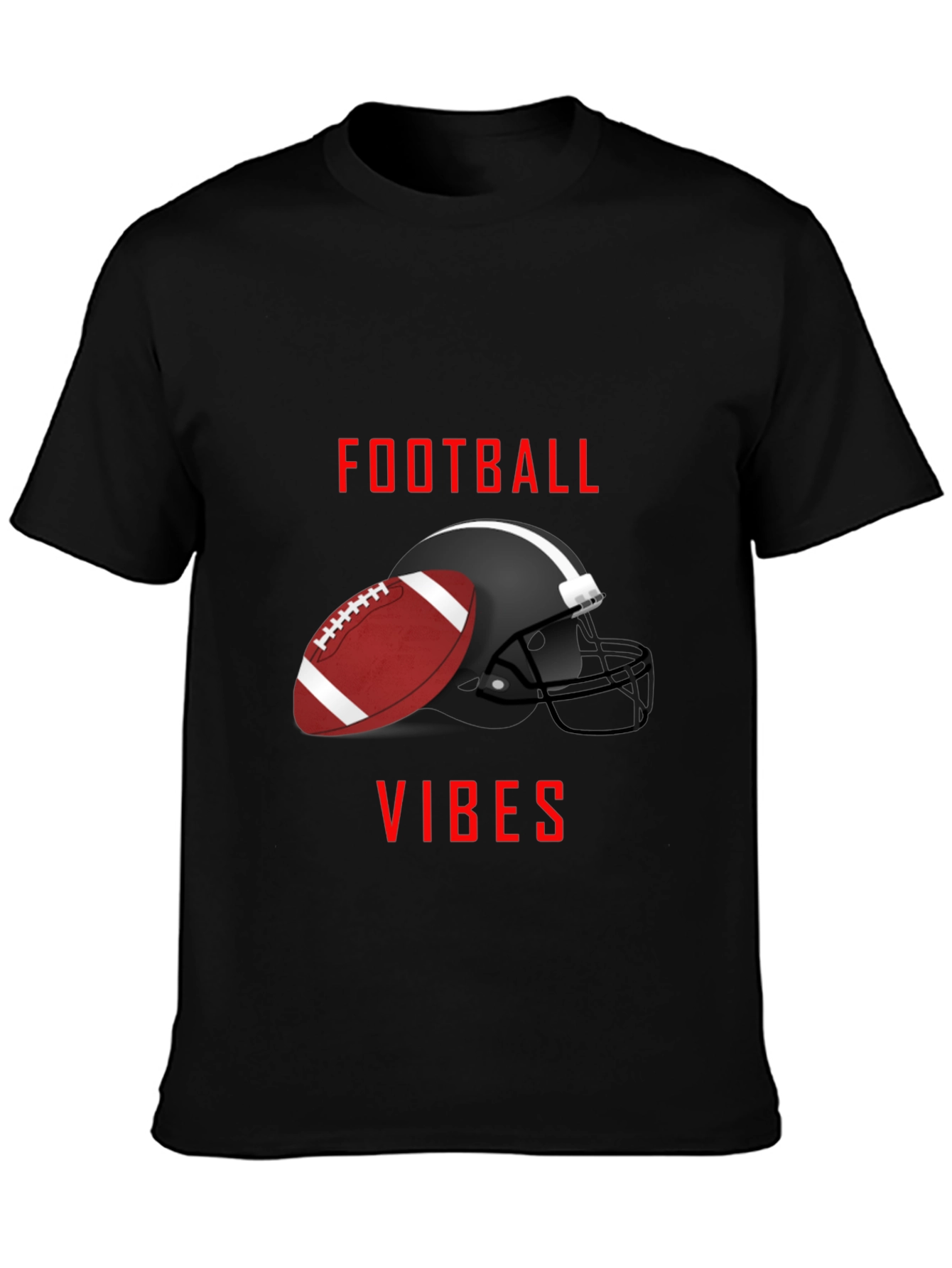 Football Vibes Graphic Tee - Game Day Shirt