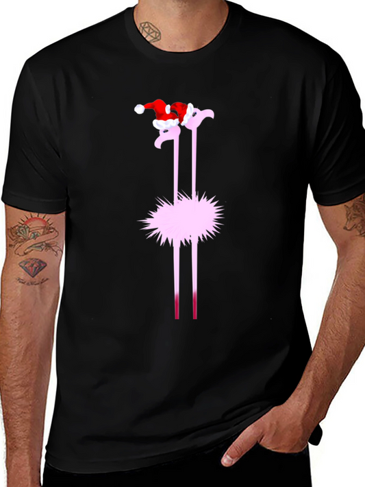 Festive Flamingo Tee - Holiday Style