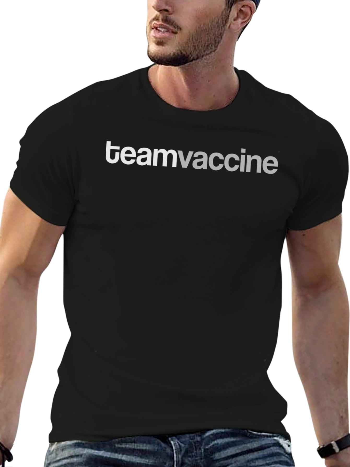 Team Vaccine Black T-Shirt