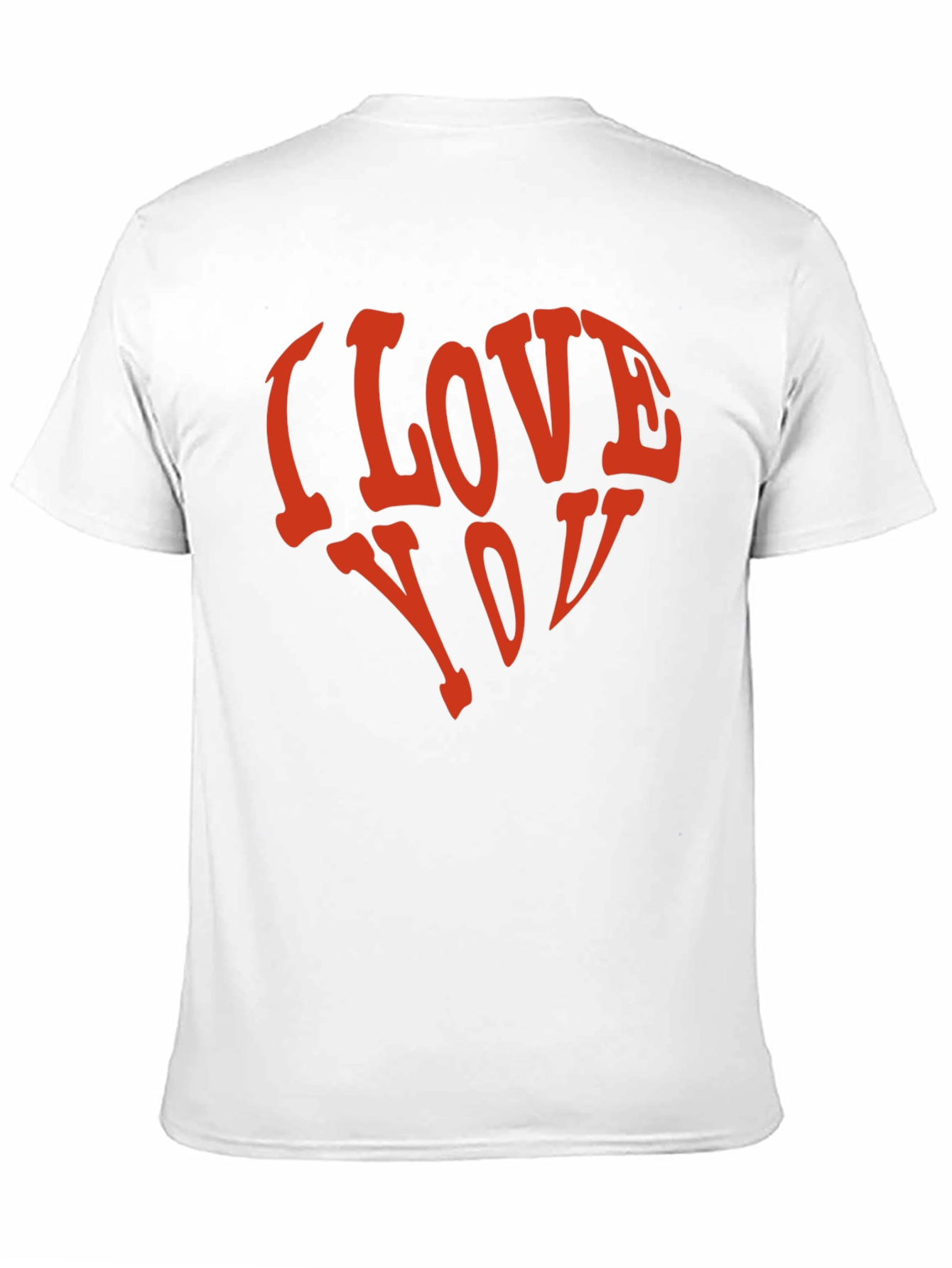 I Love You Heart Graphic T-Shirt - Black