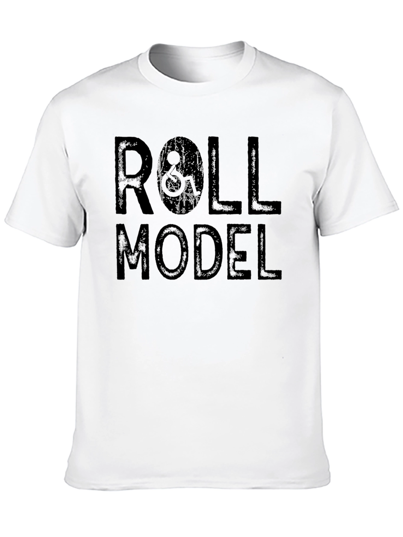 Roll Model Graphic Print Black T-Shirt