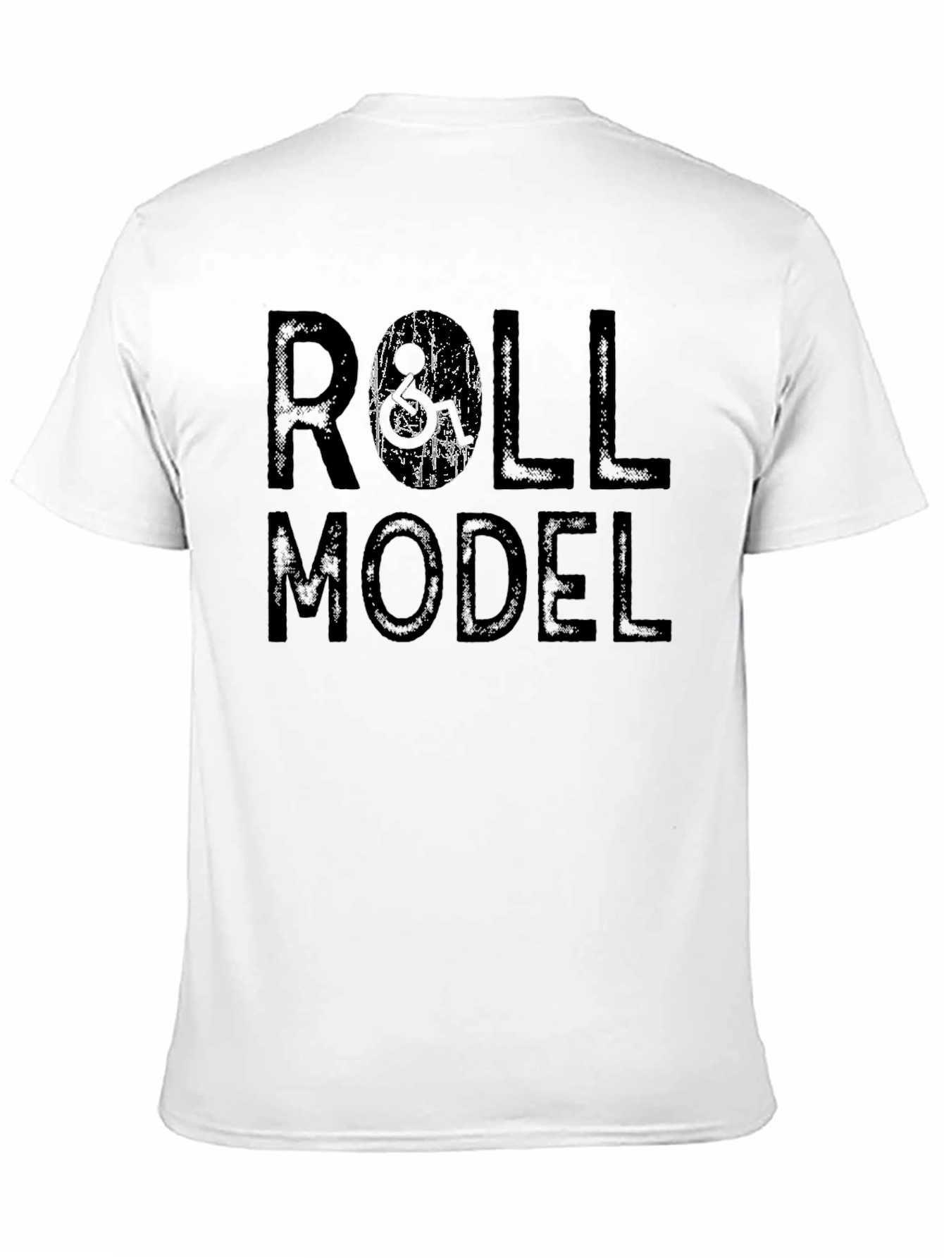 Roll Model Graphic Print Black T-Shirt
