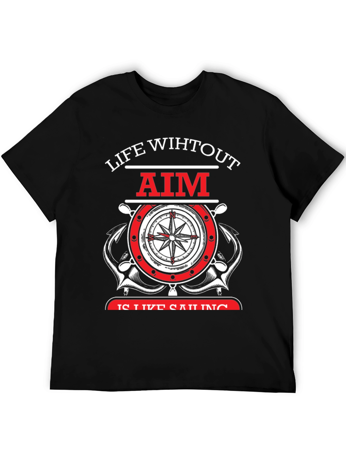 Life Without Aim Sailing Graphic T-Shirt