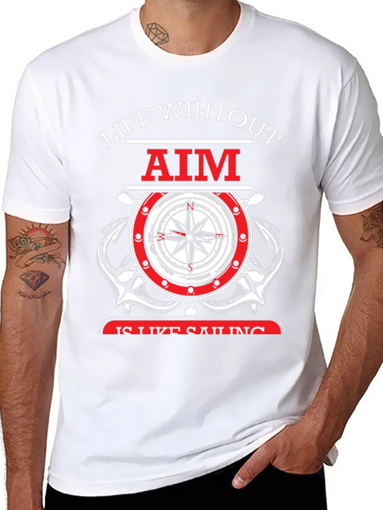 Life Without Aim Sailing Graphic T-Shirt