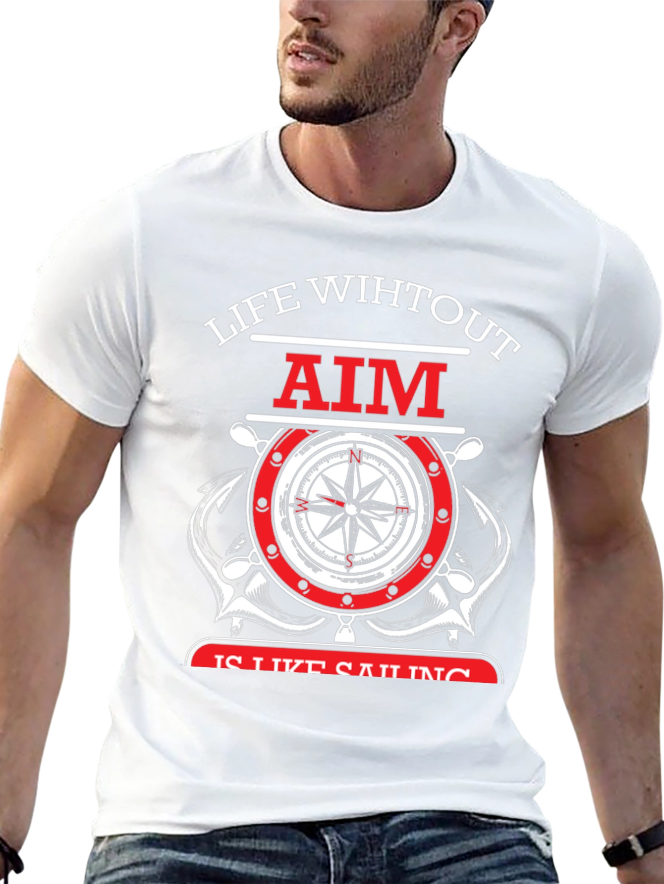 Life Without Aim Sailing Graphic T-Shirt
