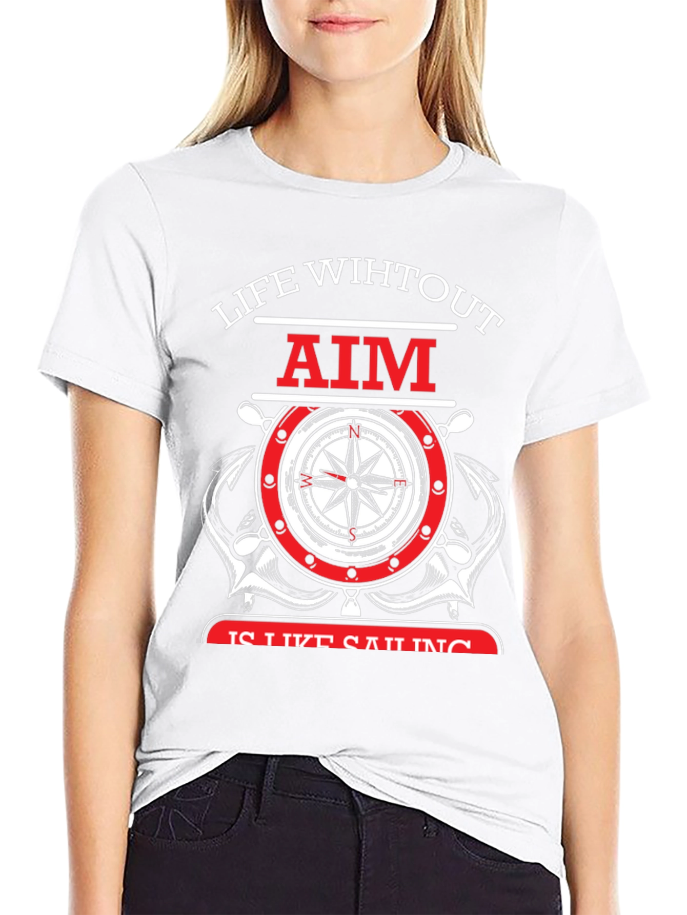 Life Without Aim Sailing Graphic T-Shirt