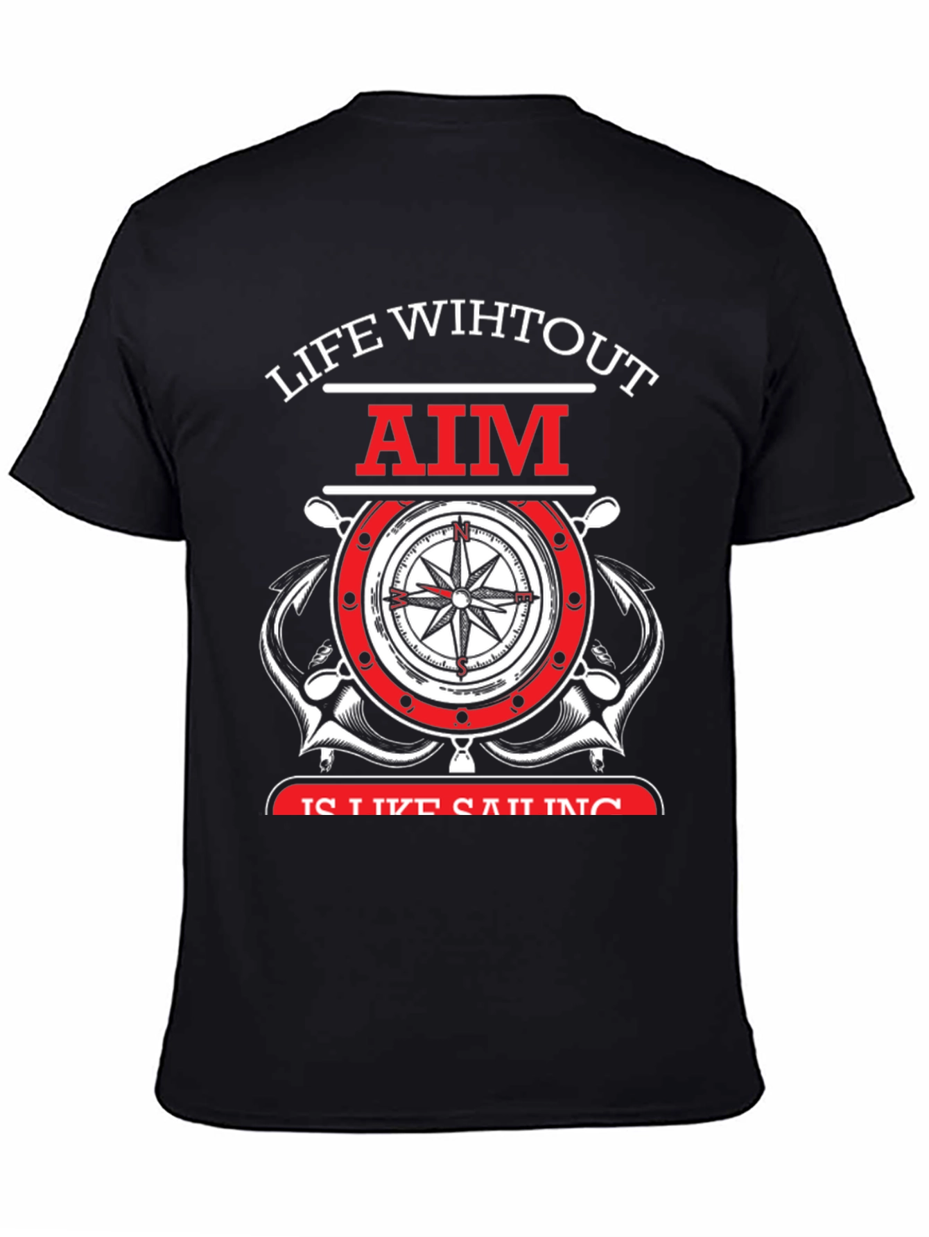Life Without Aim Sailing Graphic T-Shirt