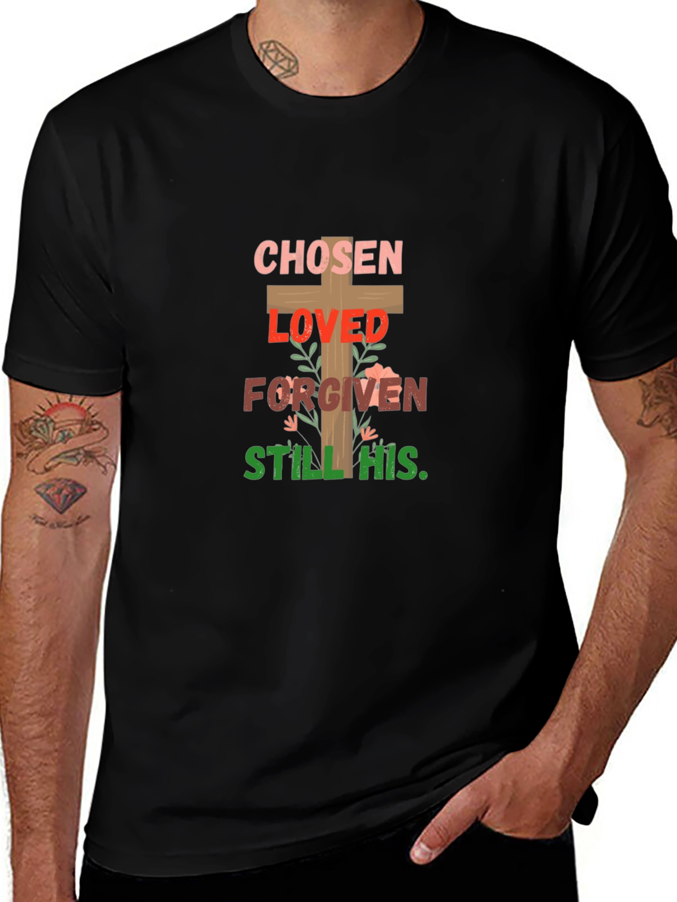Chosen Loved Forgiven T-Shirt Christian Tee