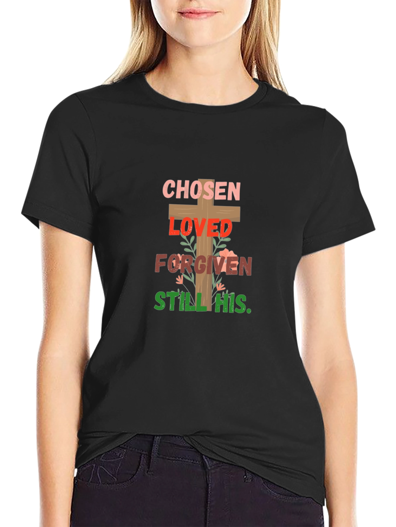 Chosen Loved Forgiven T-Shirt Christian Tee