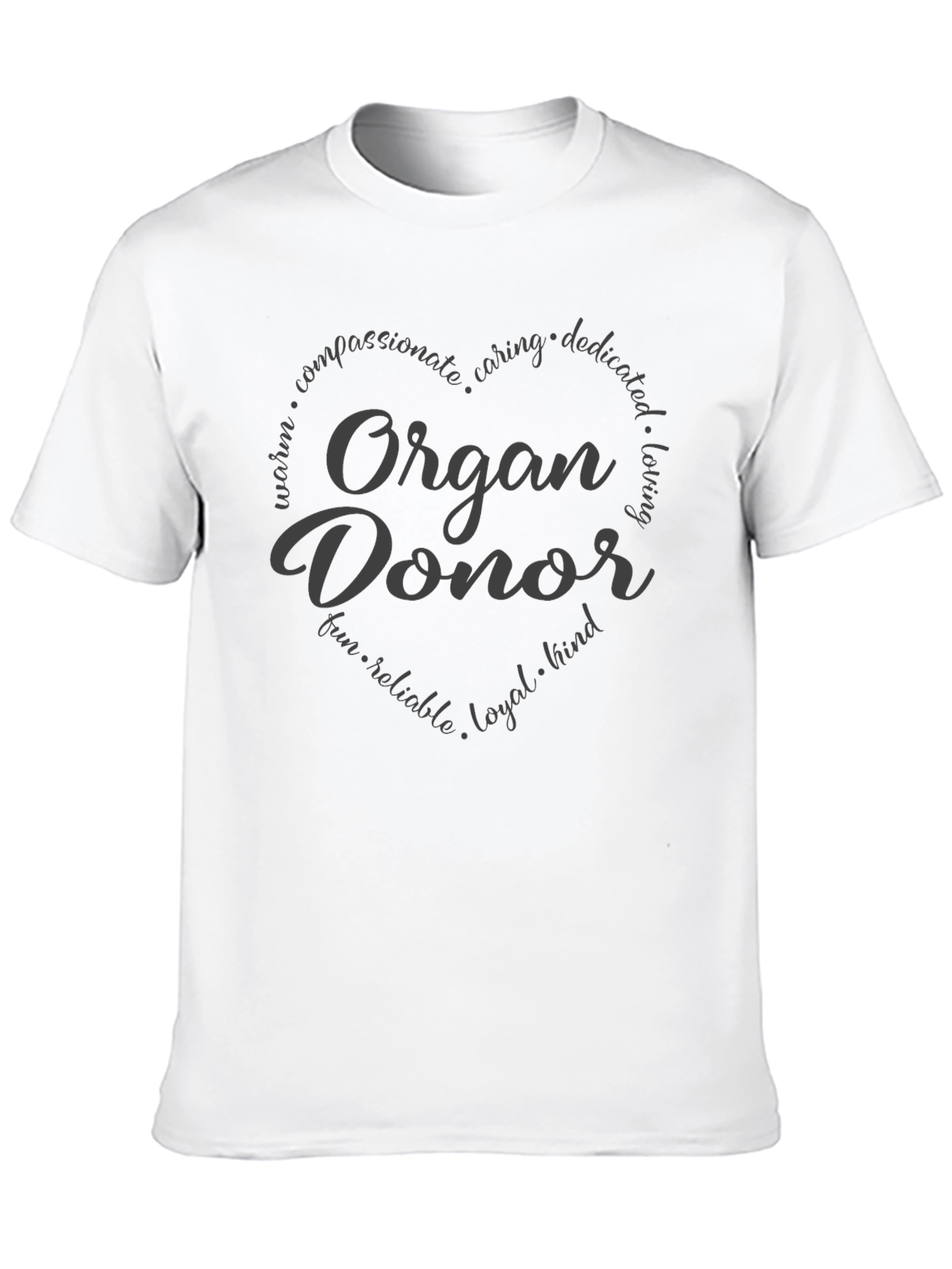 Organ Donor Heart T-Shirt - Black