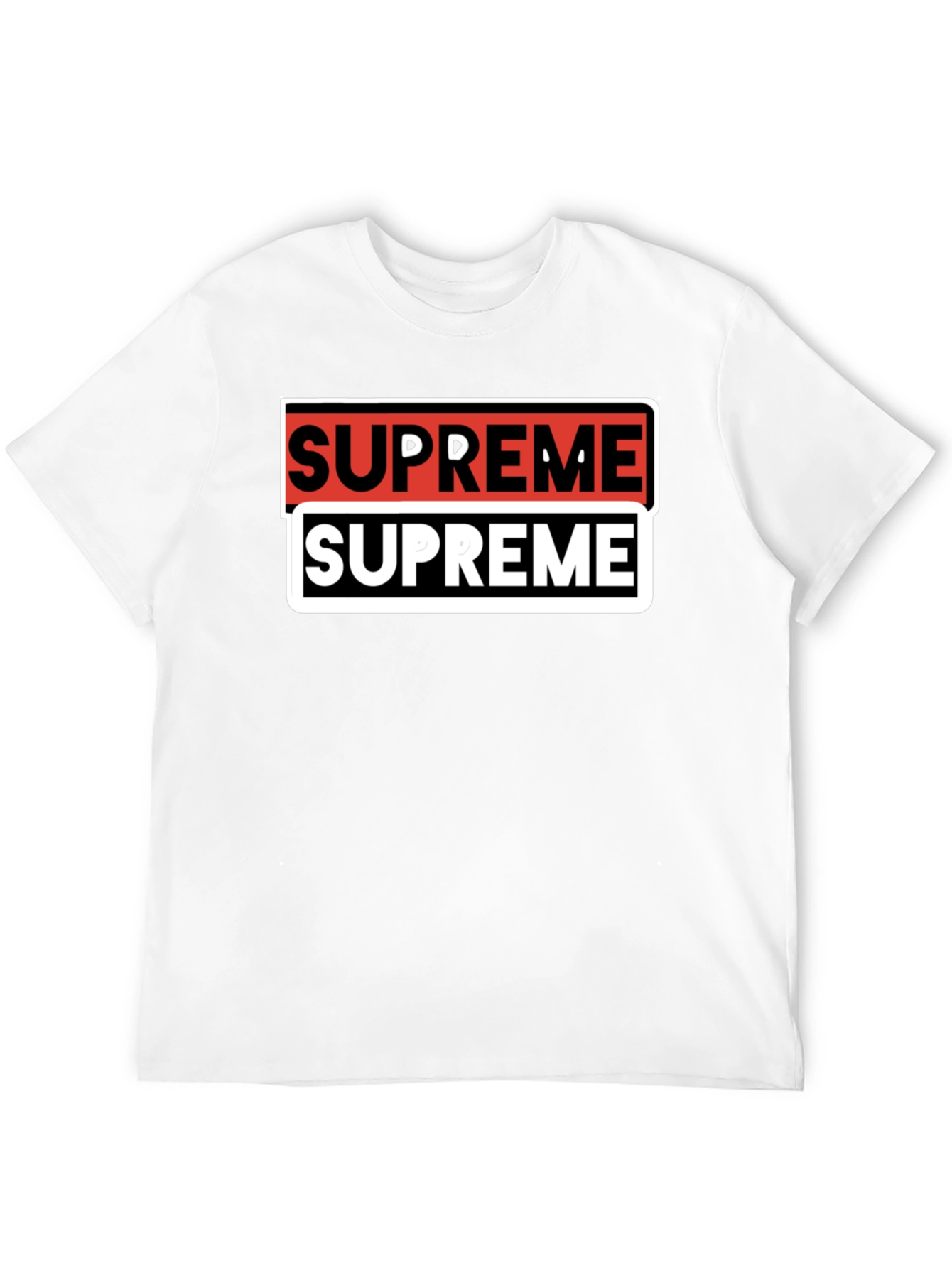 Supreme Double Logo Black T-Shirt