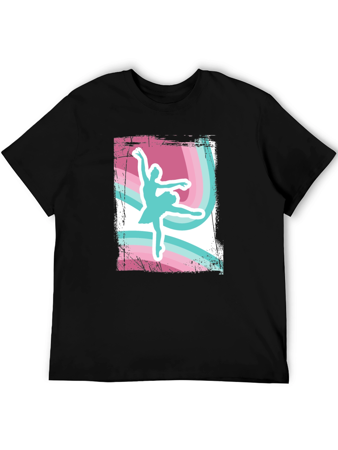 Ballerina Graphic T-Shirt - Retro Dance Tee