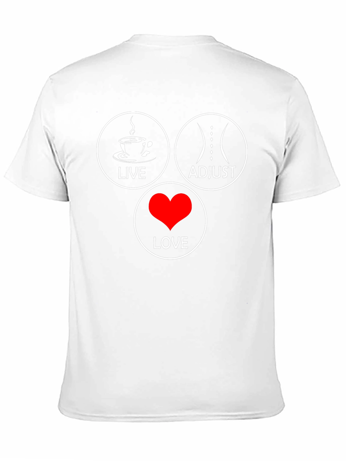 Live Adjust Love Black Graphic T-Shirt