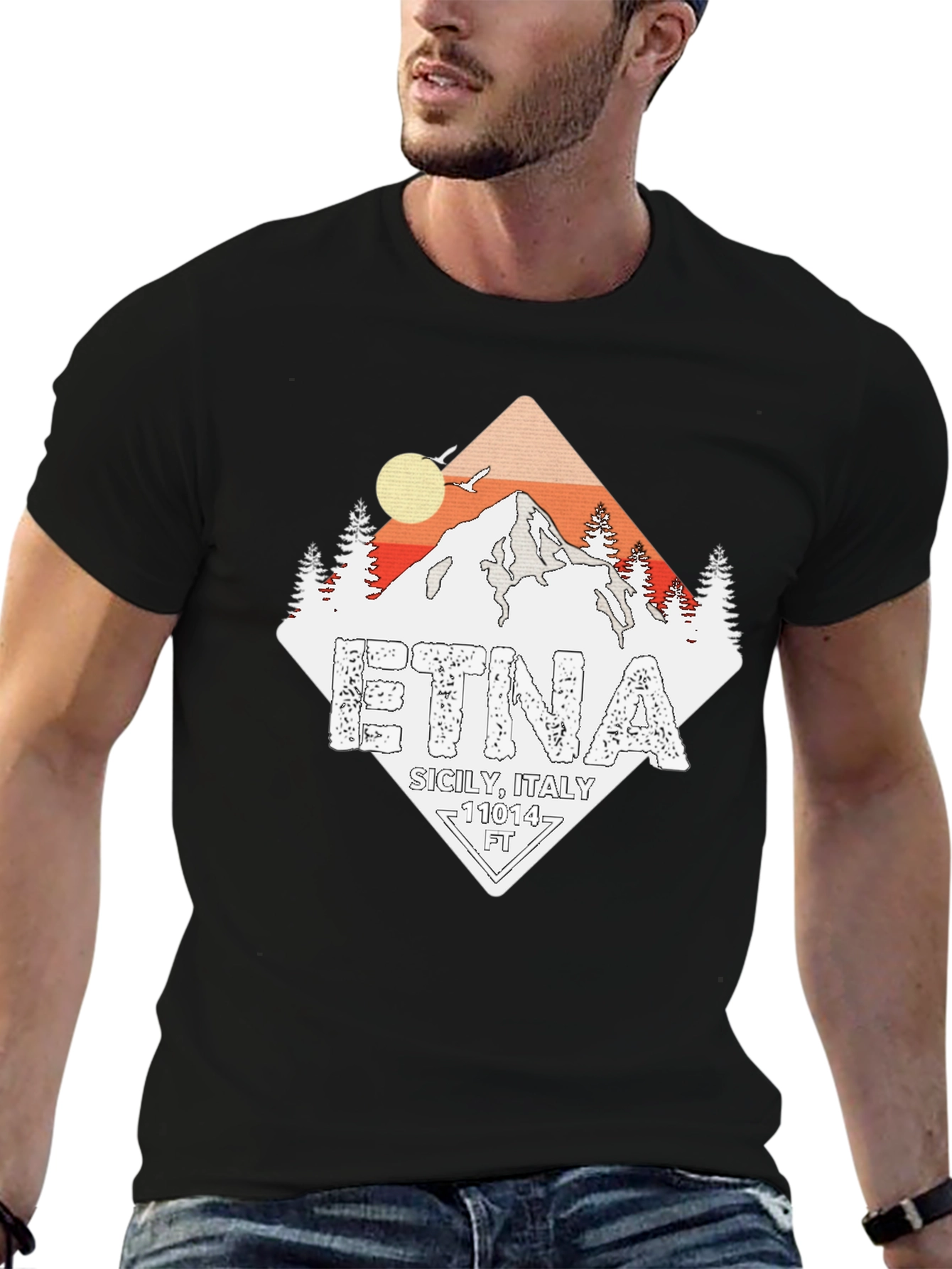Etna Sicily Italy Graphic Tee