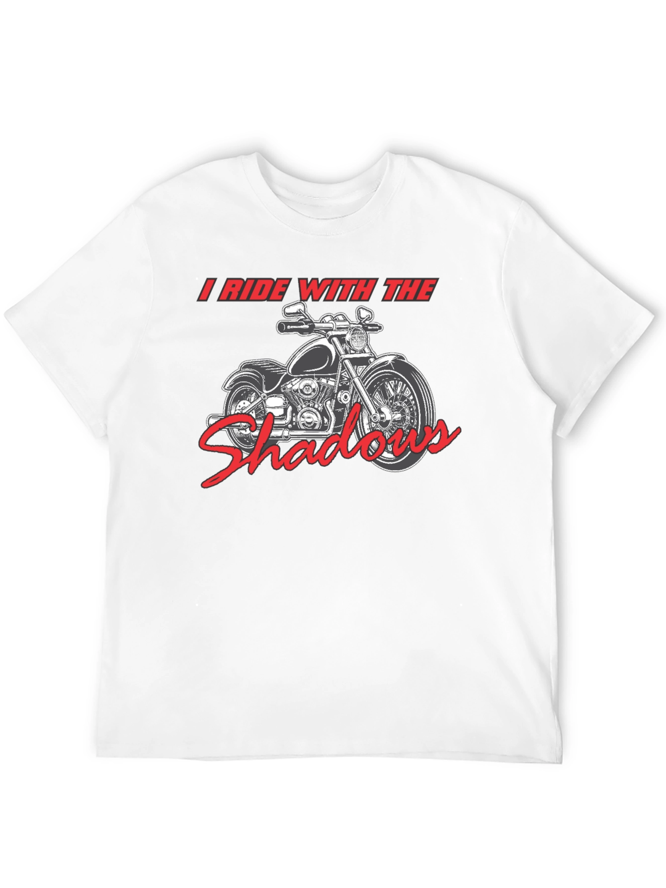 I Ride With The Shadows Motorcycle Graphic T-Shirt