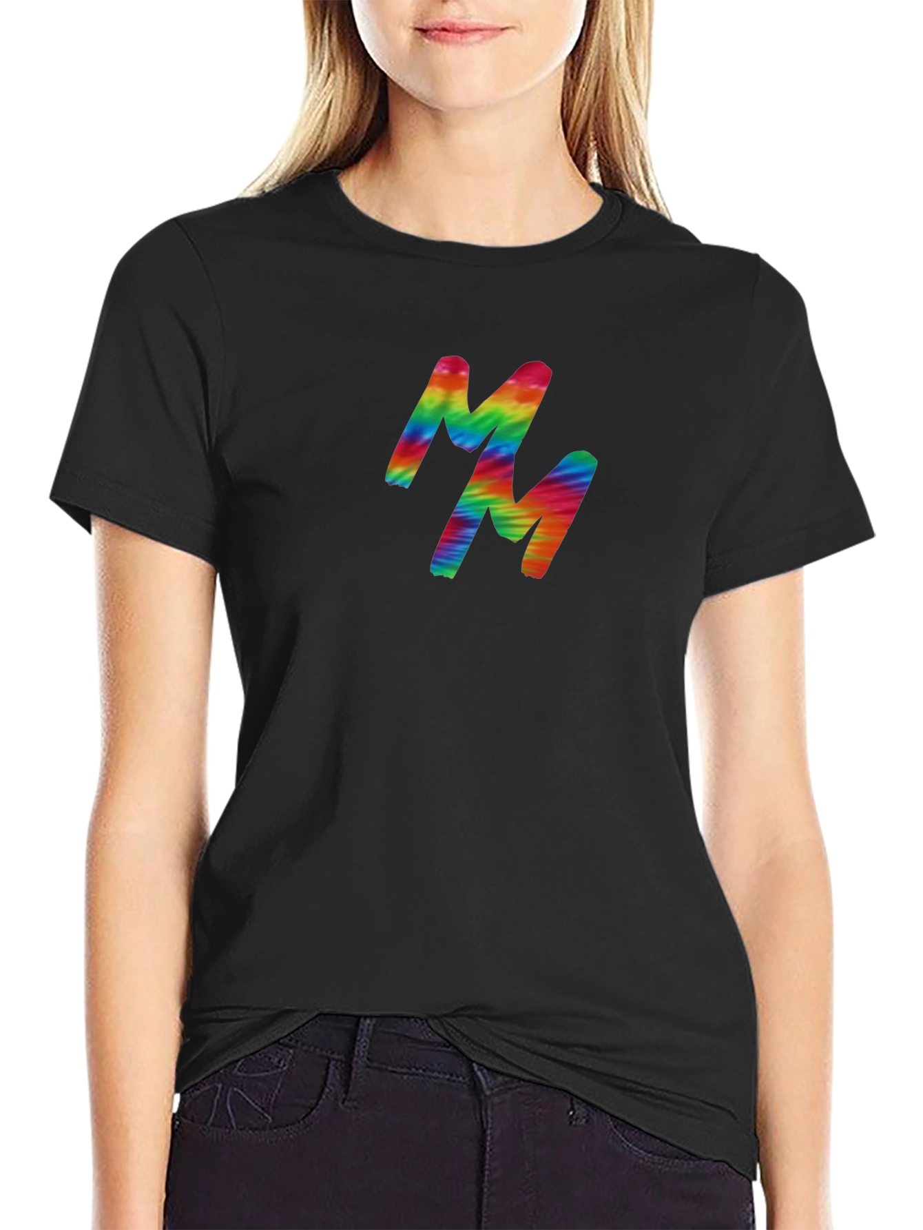 Rainbow MM Graphic Black T-Shirt