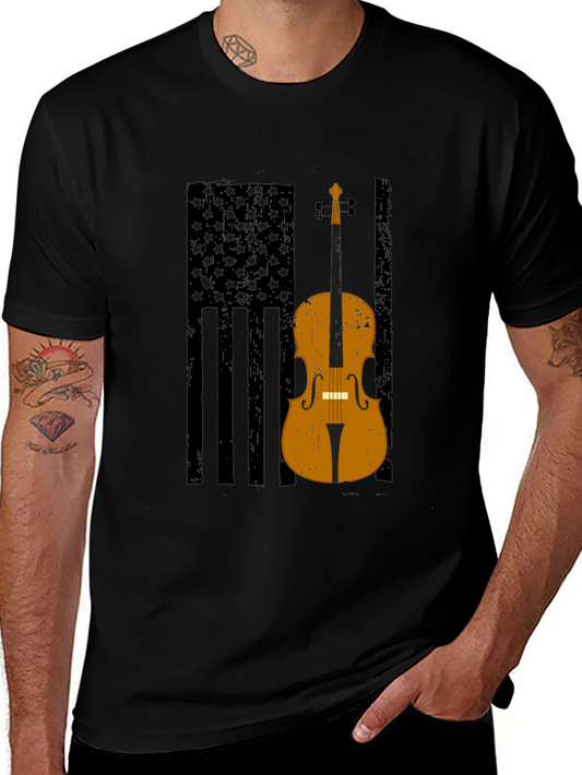 Vintage Cello American Flag Graphic Tee