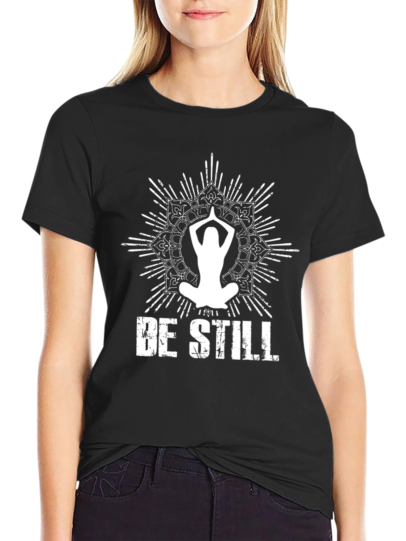 Be Still Yoga Meditation T-Shirt